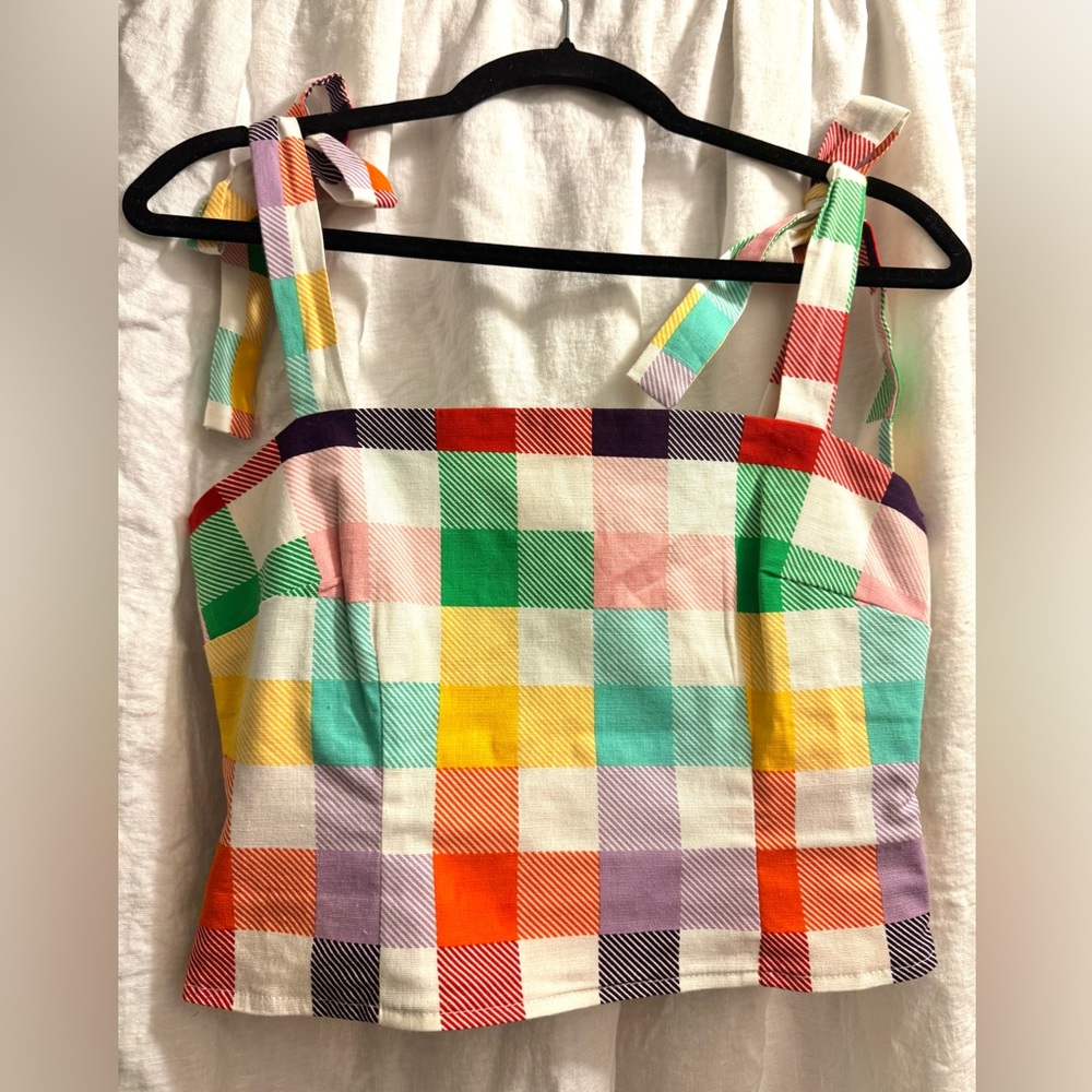 ModCloth Rainbow Multicolor Tank